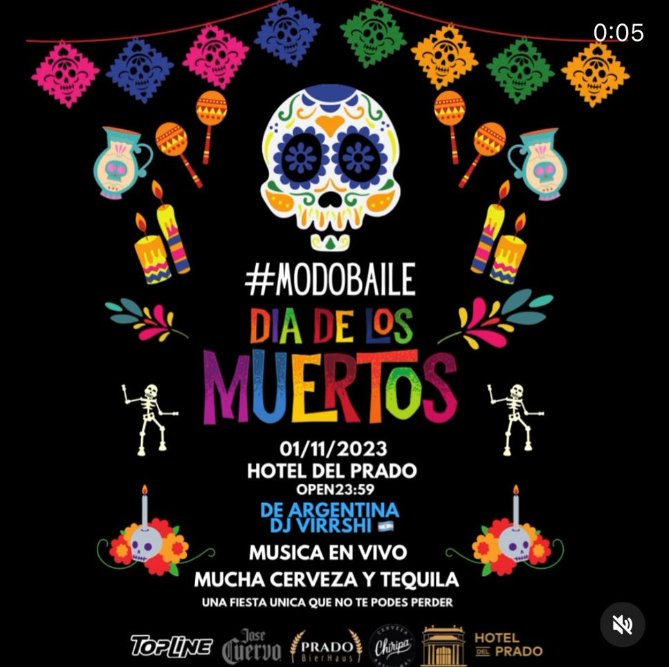 Día de los muertos #ModoBaile - 1/11 - Hotel del Prado