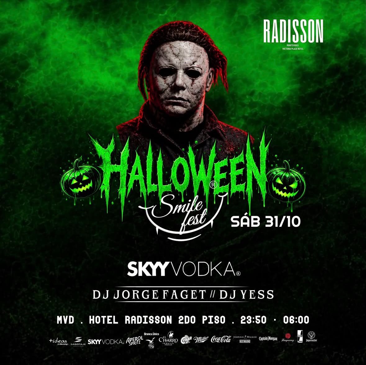 Fiesta de halloween smile hotel radisson 2026